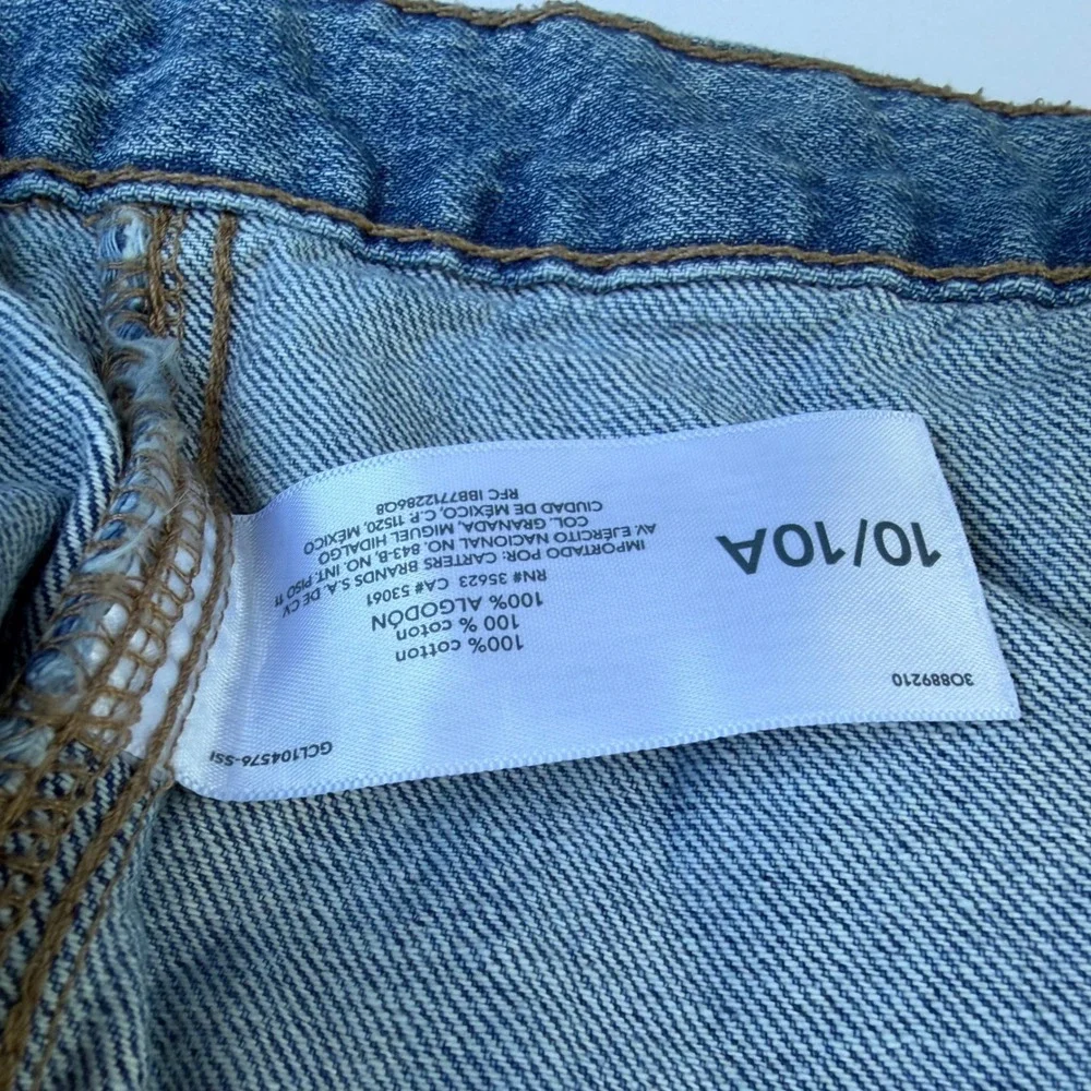 OshKosh Bgosh Kids‎ Denim Trucker Jacket Medium Wash Blue Cotton Size 10 10A